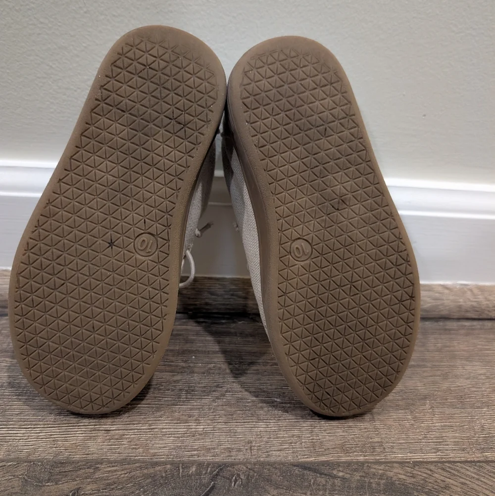 Gap Size 10 Toddler Boy Boat Shoes Slip On Loafers Tan Cream Easter Spring